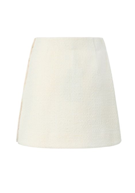 Wrap mini skirt in cotton and wool bouclé PINKO | skirts | 105792 A2VJZ05